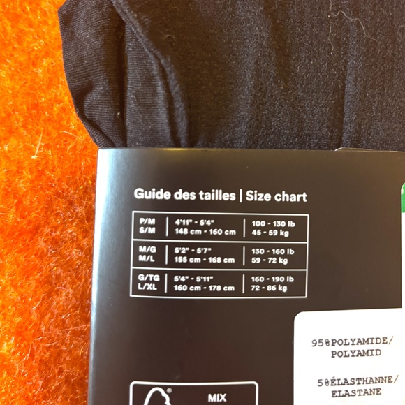 Black leopard print sheer tights pantyhose made in Italy NWT - Picture 7 of 8